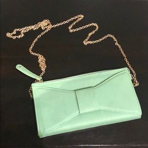 Sea foam green crossbody bag